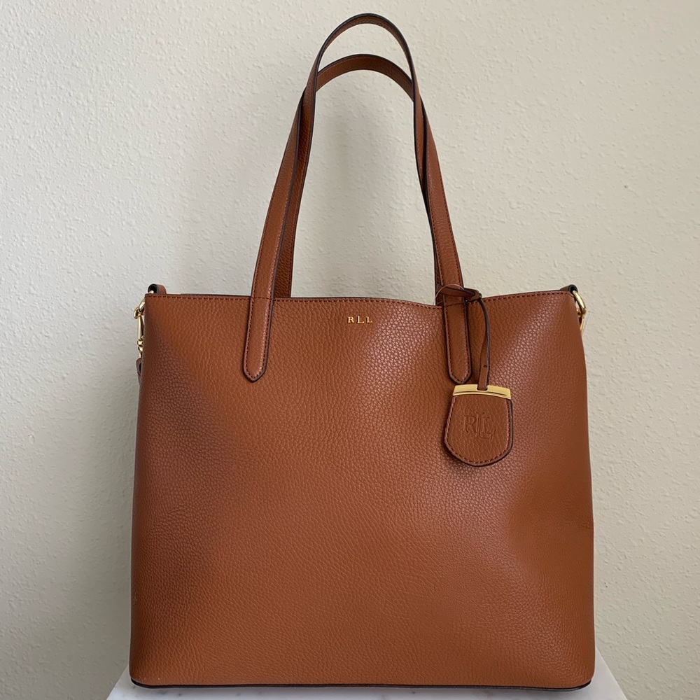 New Ralph Lauren Andover Medium Tote Brown
